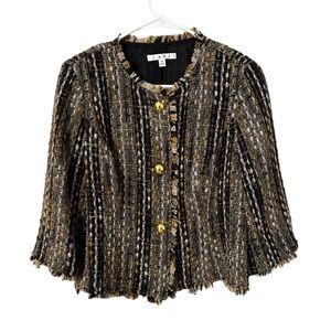 CAbi Multicolored Tweed-like Jacket